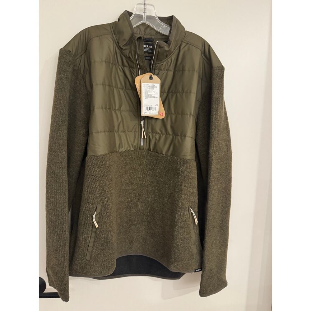 prAna IncrediWool Men’s ½ Zip Pullover Jacket NWT | Size XL | Wool-Blend - Picture 8 of 8